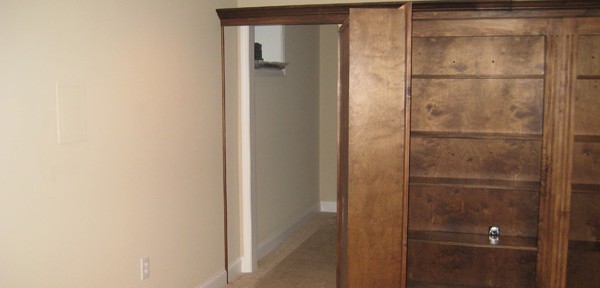 custom shelving hidden door